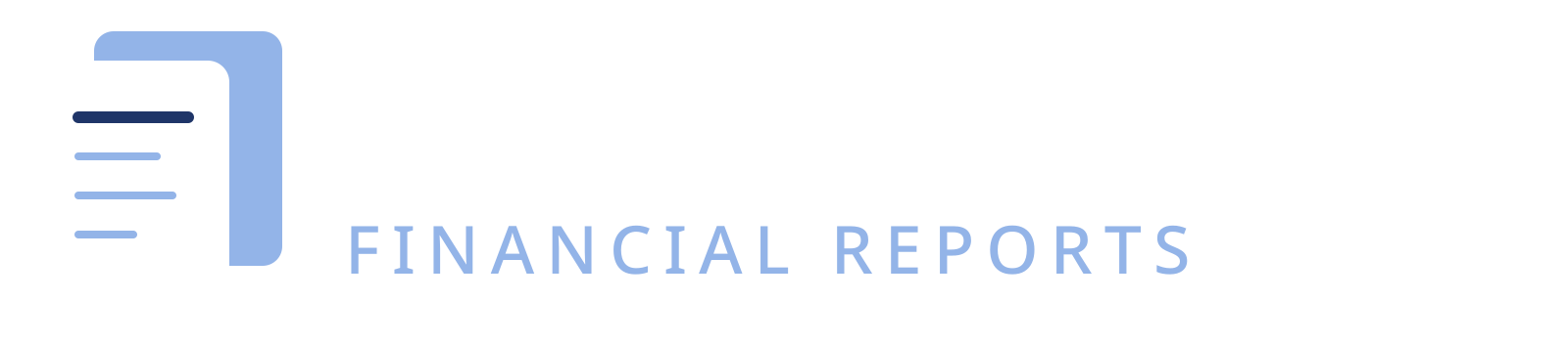 Report Craft full logo, reversed
